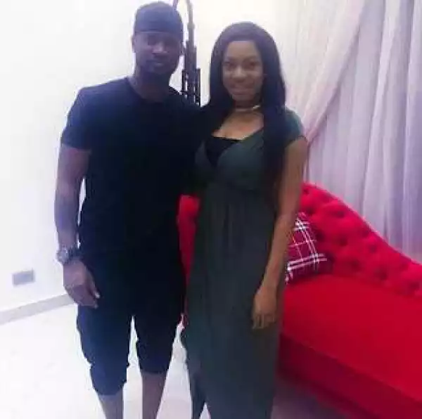 Actress Chika Ike Getting Music Lessons From Peter Okoye [Photos]